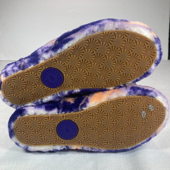 NEW! UGG Fluff Yeah Marbled Sheepskin Slides/Slippers, Size 9 - Picture 7 of 9